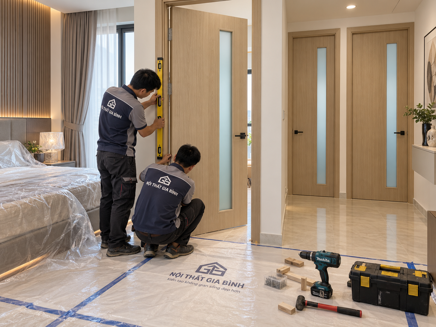 Đo kiểm và hoàn thiện khung